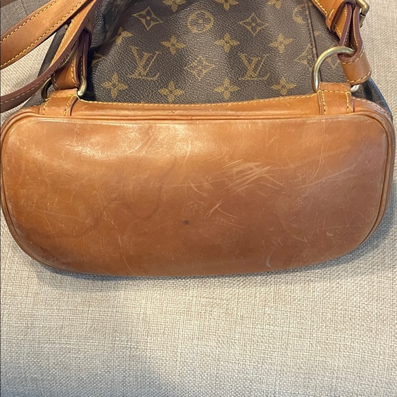 Louis Vuitton Monogram Canvas Backpack with Tan Accents - Picture 4 of 7